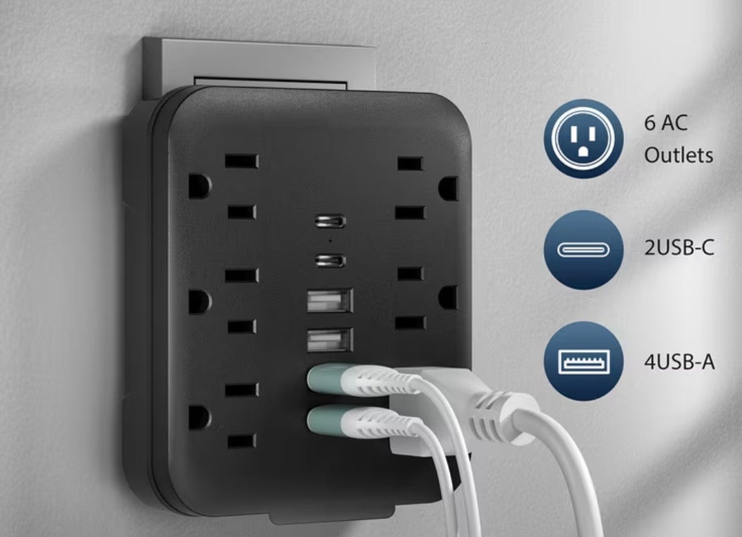 6-Outlet Electrical Power Hub