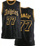 LA Dončić Black Snakeskin Jersey #77
